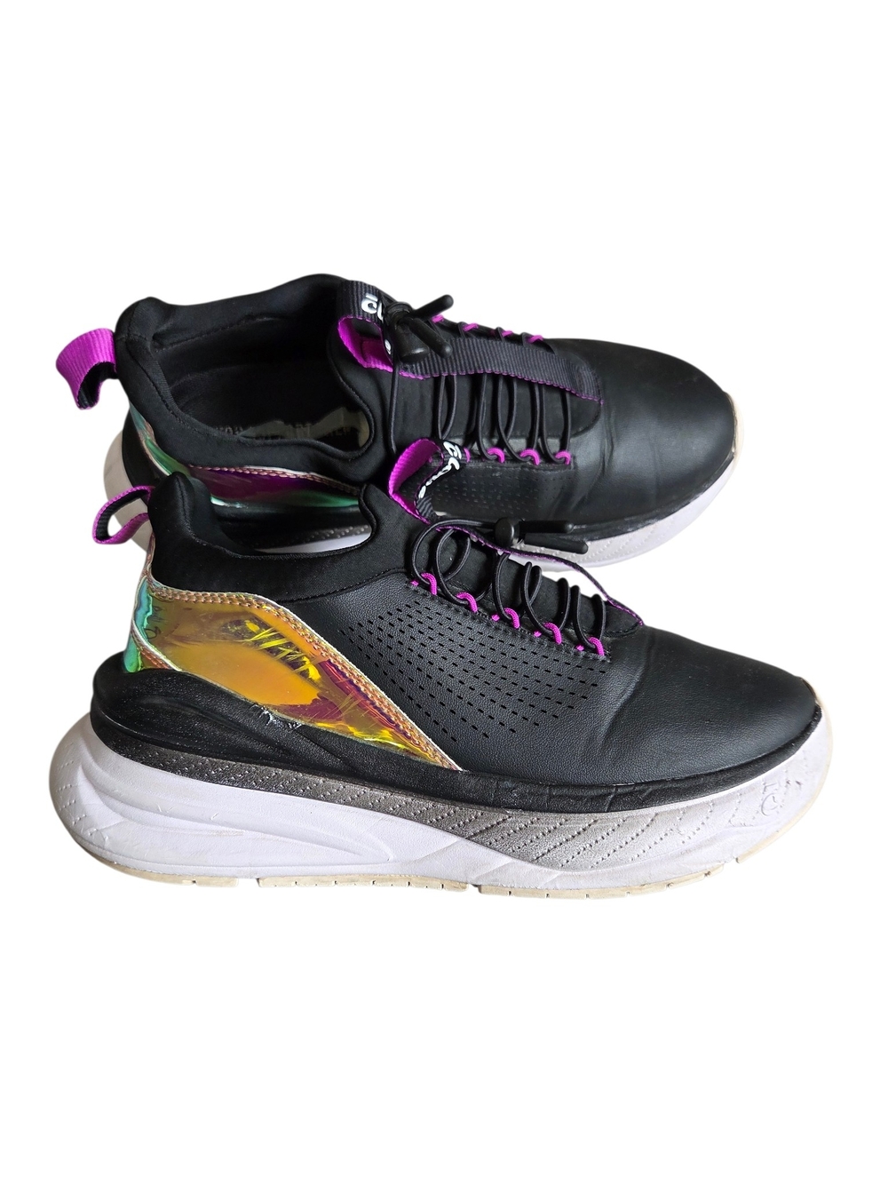 Clove Black Holographic Limited Edition Comfort Sneakers 8